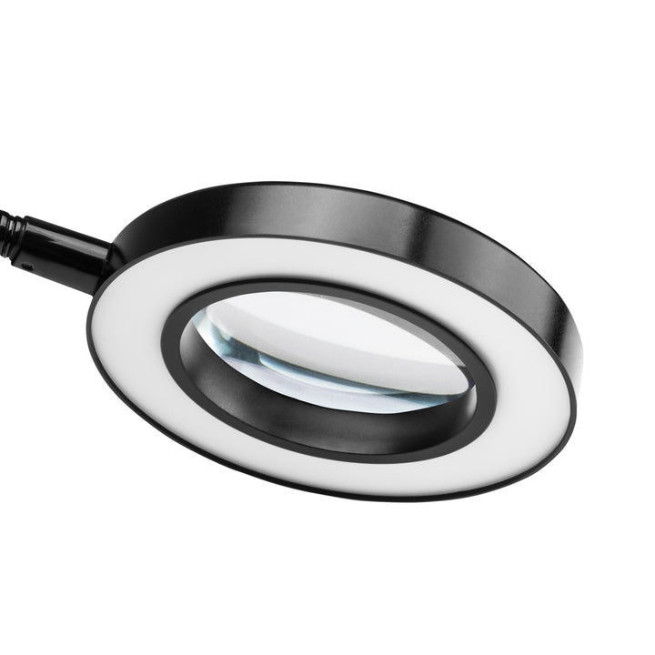 Loeplamp LED USB Zwanenhals met Tafelklem Zwart 3