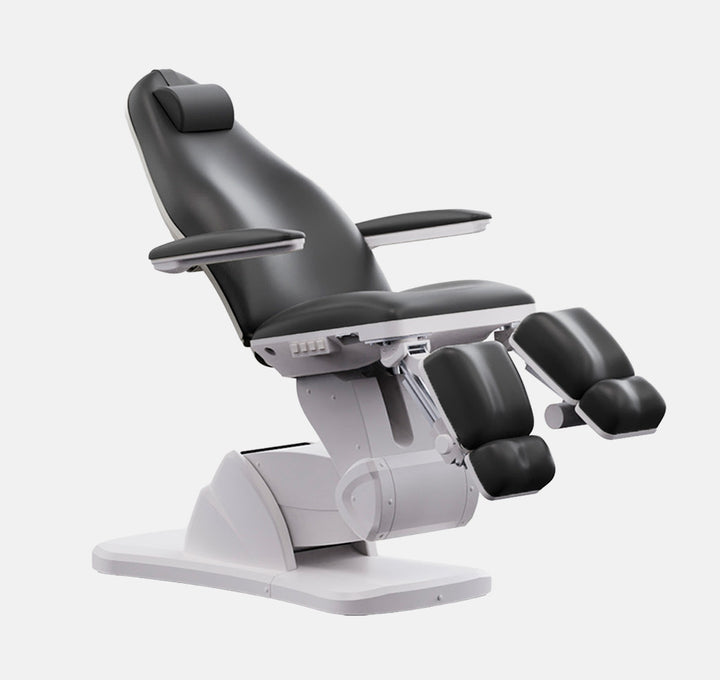 Behandelstoel Elektrisch Amazoni Pedi Wit-Donkergrijs