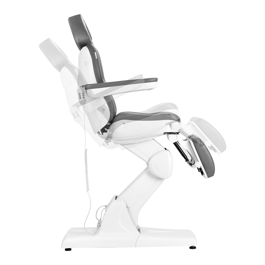 Behandelstoel Elektrisch Azzurro 870S Pedi 3 Motoren Grijs - afbeelding 6
