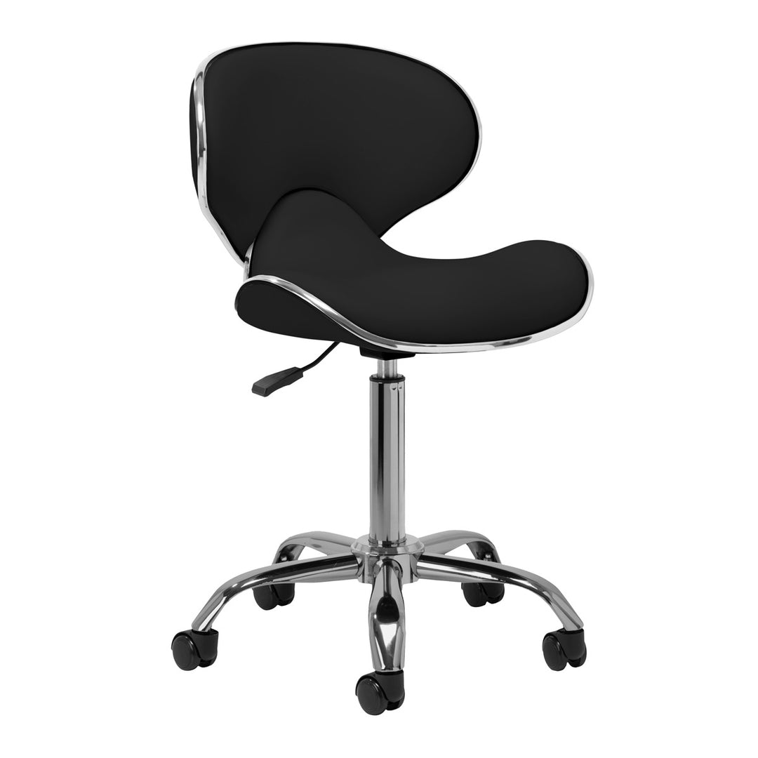 Salonstoel met Wielen Verstelbaar Gabbiano Q-4599 Zwart