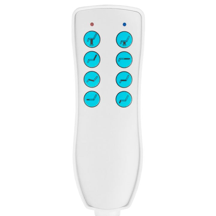 Behandelstoel Elektrisch Azzurro 869A 4 Motoren Draaibaar Wit - afbeelding 7
