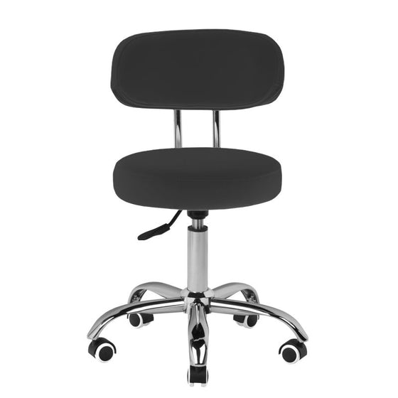Tabouret Verstelbaar Eco Leder A-007 Zwart