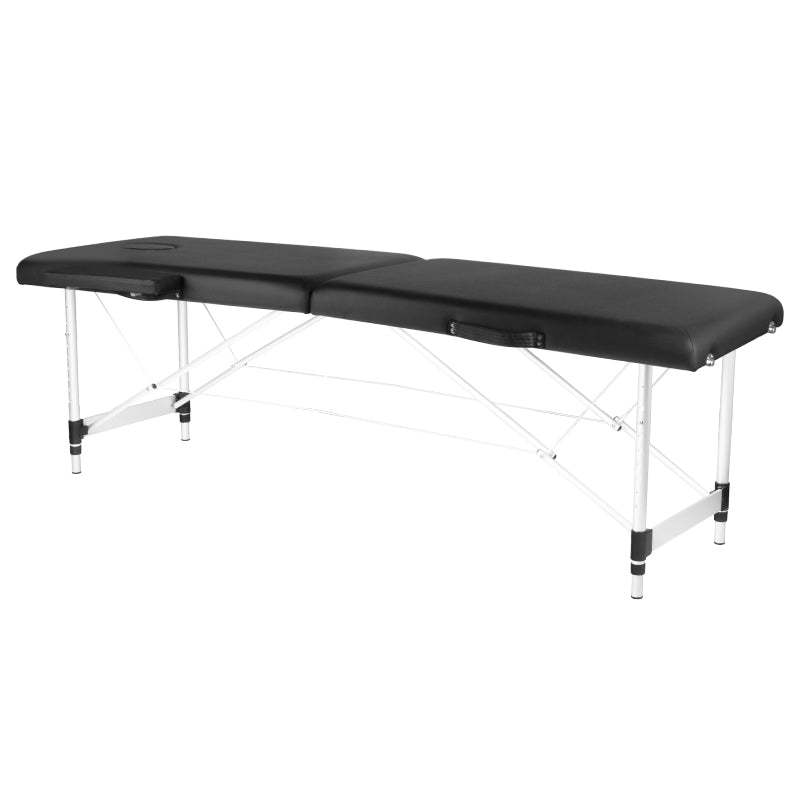 Massagetafel Inklapbaar Komfort Activ Fizjo 2 Zones Aluminium Zwart 1