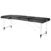 Massagetafel Inklapbaar Komfort Activ Fizjo 3 Zones Aluminium Zwart