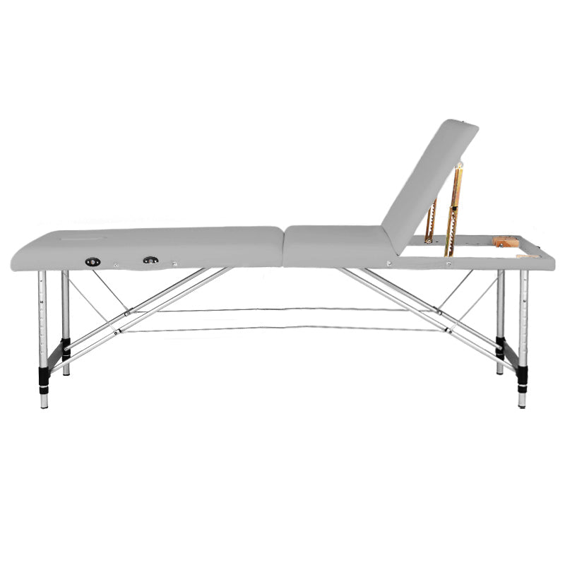 Massagetafel Inklapbaar Aluminium Balance 3 Zones Grijs - afbeelding 2