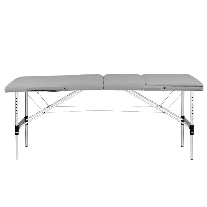 Massagetafel Inklapbaar Aluminium Balance 3 Zones Grijs - afbeelding 3