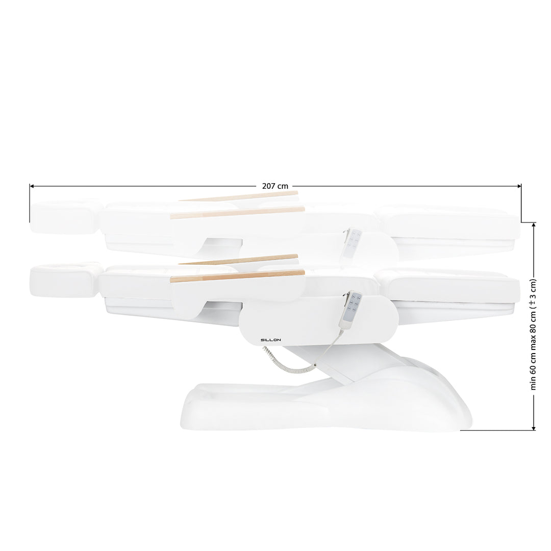 Elektrische Behandelstoel Lux 273B 3 Motoren Wit - afbeelding 16