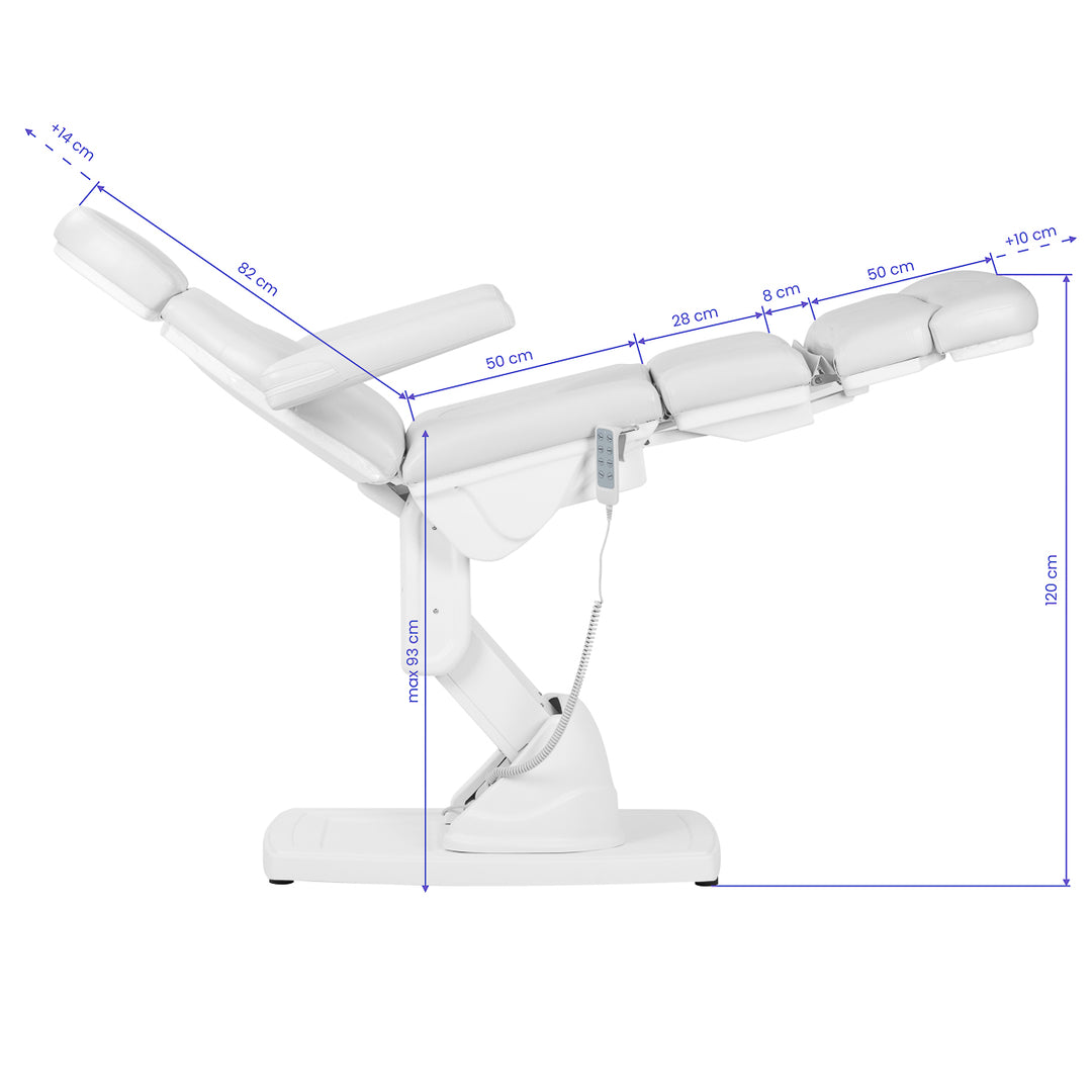 Behandelstoel Elektrisch Kate 4 Motoren Wit - afbeelding 13