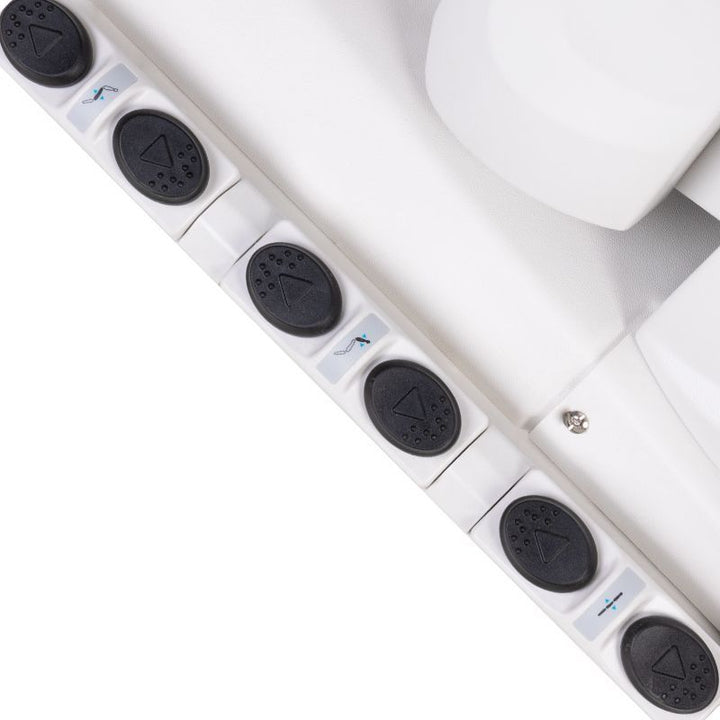 Behandelstoel Elektrisch Azzurro 708B 3 Motoren met Voetpedaal en Verwarming Wit - afbeelding 11
