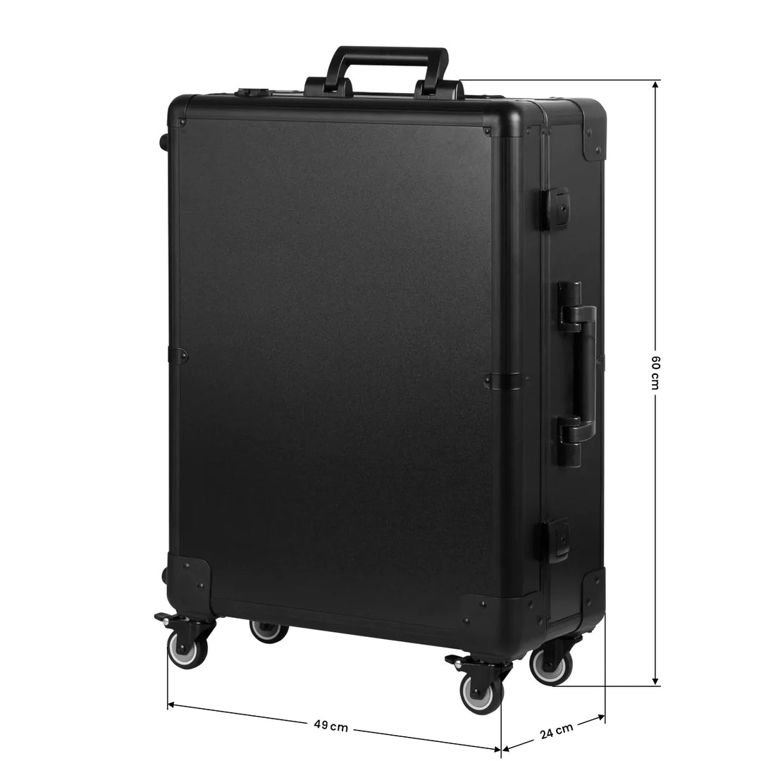 Make-up Koffer Mobiel Station met Verlichte Spiegel en Speakers Zwart - afbeelding 9