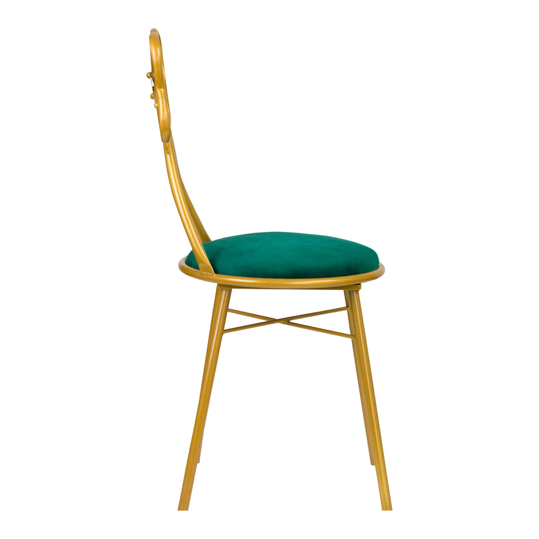 Cosmetische stoel DT2 Goud-Groen 2