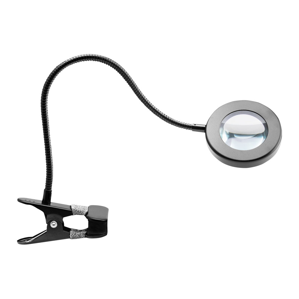 Loeplamp LED 5D met Tafelklem USB Zwanenhals Zwart
