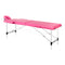 Massagetafel Inklapbaar Aluminium Komfort Activ Fizjo 2 Zones Roze