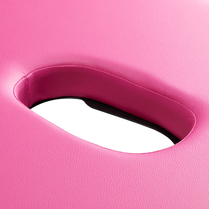 Massagetafel Inklapbaar Aluminium Komfort Activ Fizjo 2 Zones Roze-Zwart - afbeelding 9