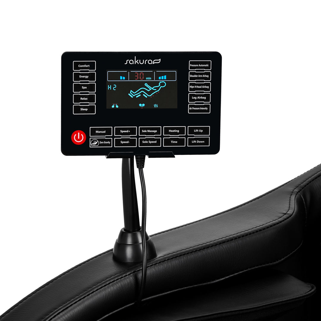 Massagestoel Elektrisch Sakura Classic 305 Zwart - afbeelding 16