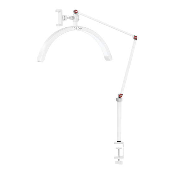 LED Lamp met Klem en Instelbare Kleur- en Lichtintensiteit Glow MX3 Mat Wit