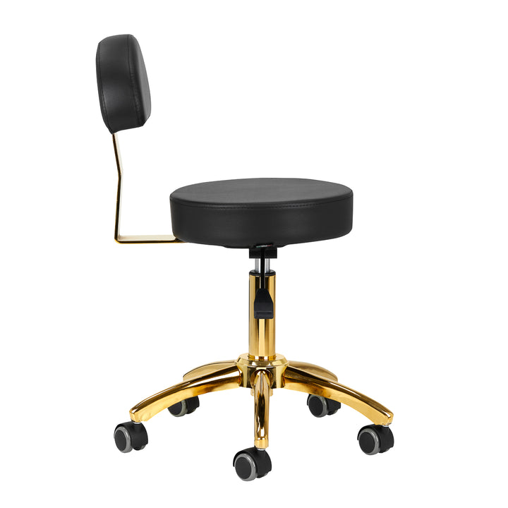 Tabouret AM-304G Goud-Zwart 2