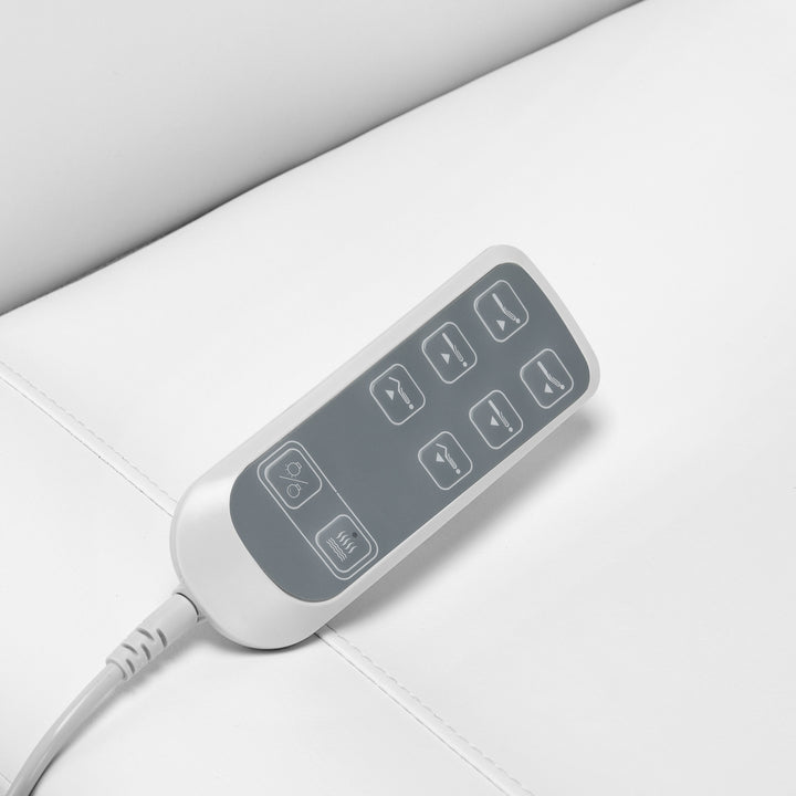 Behandelstoel Elektrisch Sillon Classic 3 Motoren met Verwarming Wit - afbeelding 12