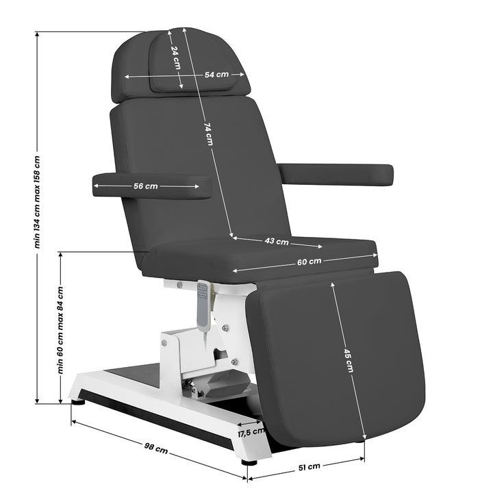 Behandelstoel Elektrisch Expert W-12D 2 Grijs 16