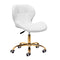 Salonstoel met Wielen Verstelbaar 4Rico QS-06 Goud-Wit