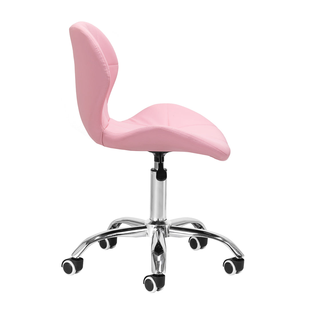 Salonstoel met Wielen Verstelbaar 4Rico QS-06 Roze - afbeelding 3