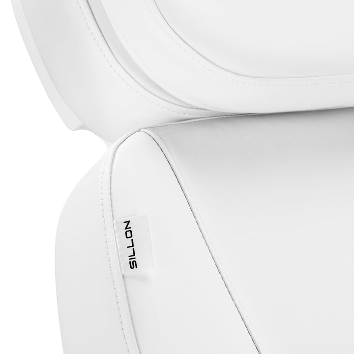 Elektrische Behandelstoel Sillon Luxury 3 Motoren Wit met Voetbediening - afbeelding 16
