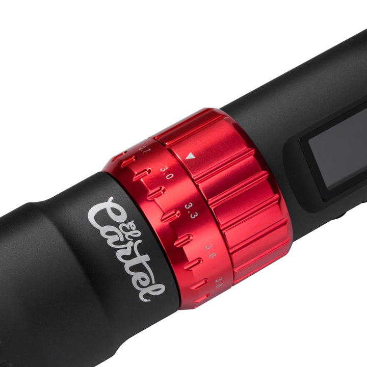 Tattoo Machine El Cartel VISPA Draadloos Zwart-Rood - afbeelding 6