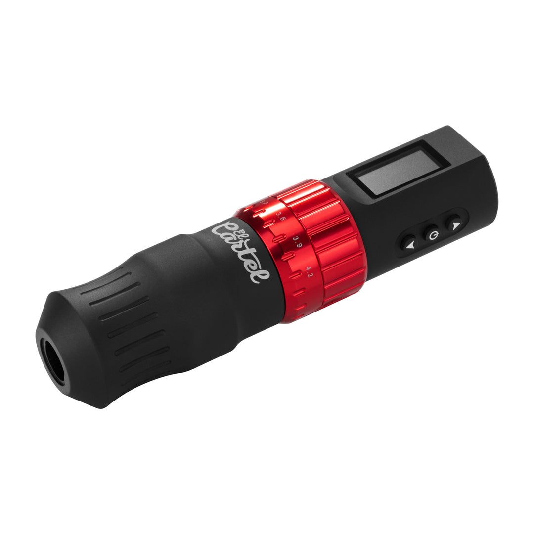 Tattoo Machine El Cartel VISPA Draadloos Zwart-Rood - afbeelding 7