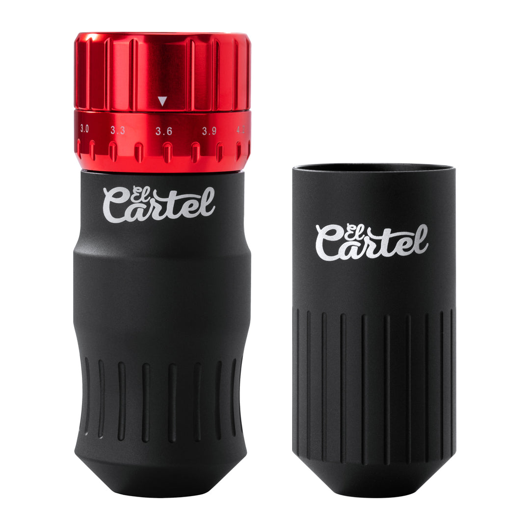 Tattoo Machine El Cartel VISPA Draadloos Zwart-Rood - afbeelding 9