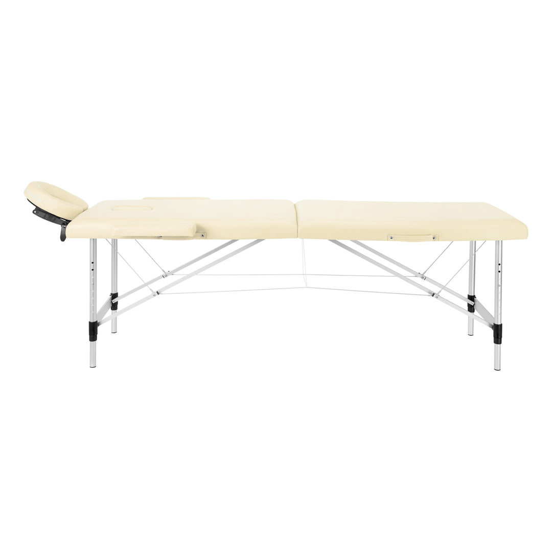 Massagetafel Inklapbaar Aluminium Balance 2 Zones Crème - afbeelding 2