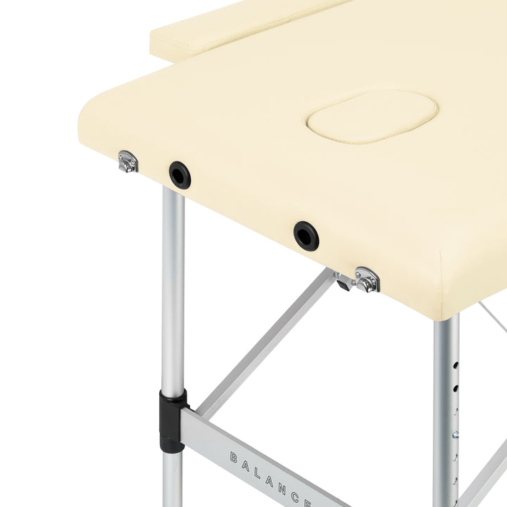 Massagetafel Inklapbaar Aluminium Balance 2 Zones Crème - afbeelding 5