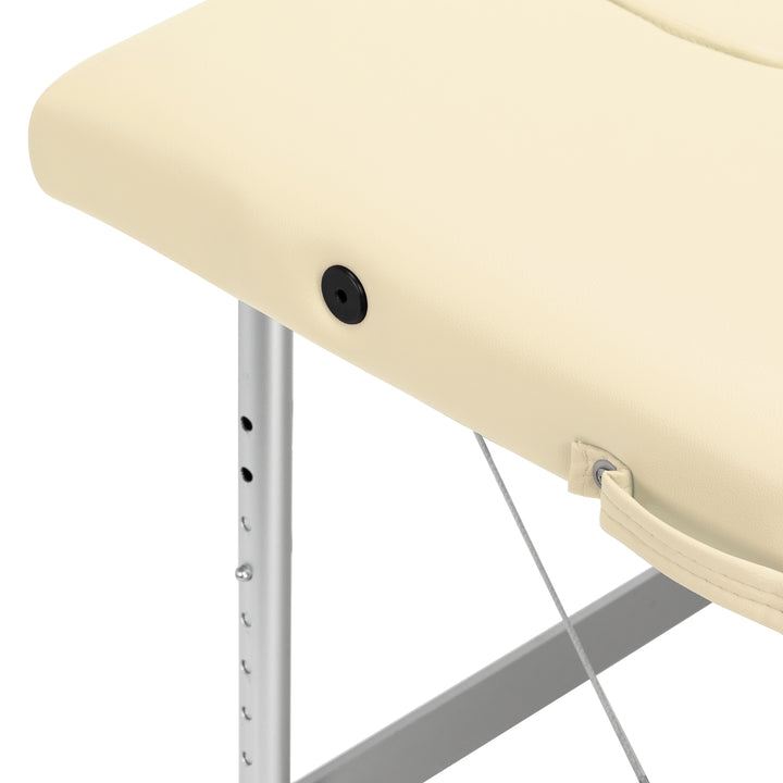 Massagetafel Inklapbaar Aluminium Balance 2 Zones Crème - afbeelding 7