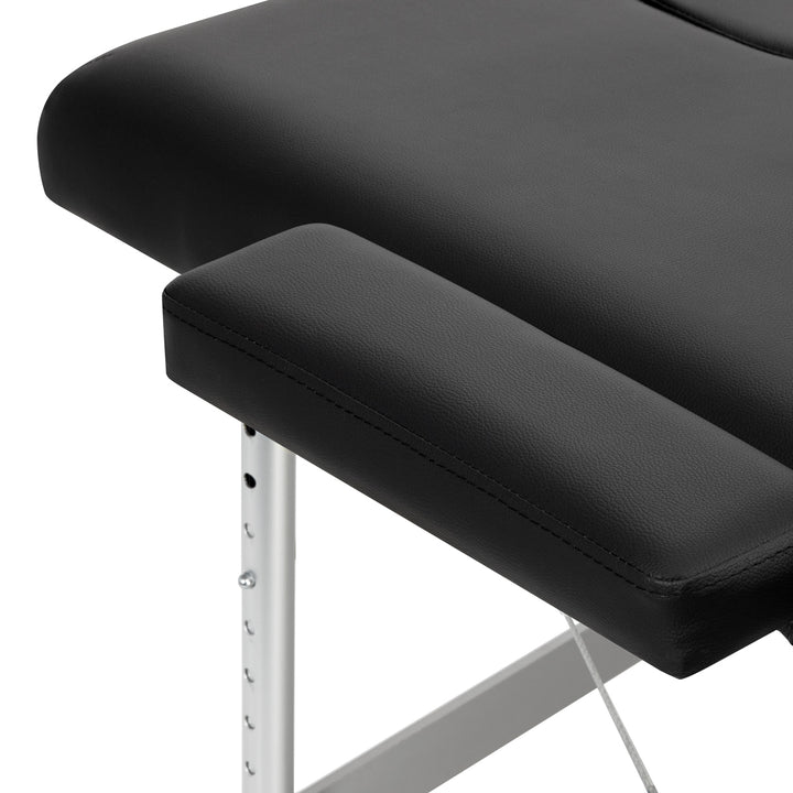 Massagetafel Inklapbaar Aluminium Balance 2 Zones Zwart - afbeelding 6