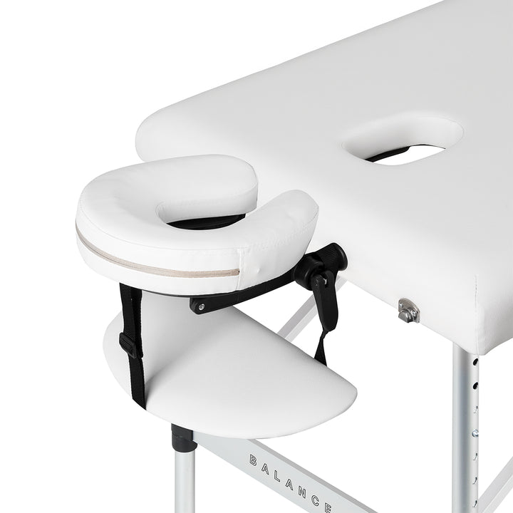 Massagetafel Inklapbaar Aluminium Balance 3 Zones Wit - afbeelding 4