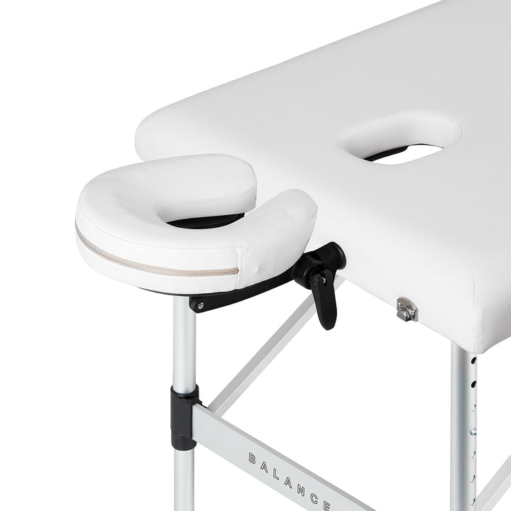Massagetafel Inklapbaar Aluminium Balance 3 Zones Wit - afbeelding 5