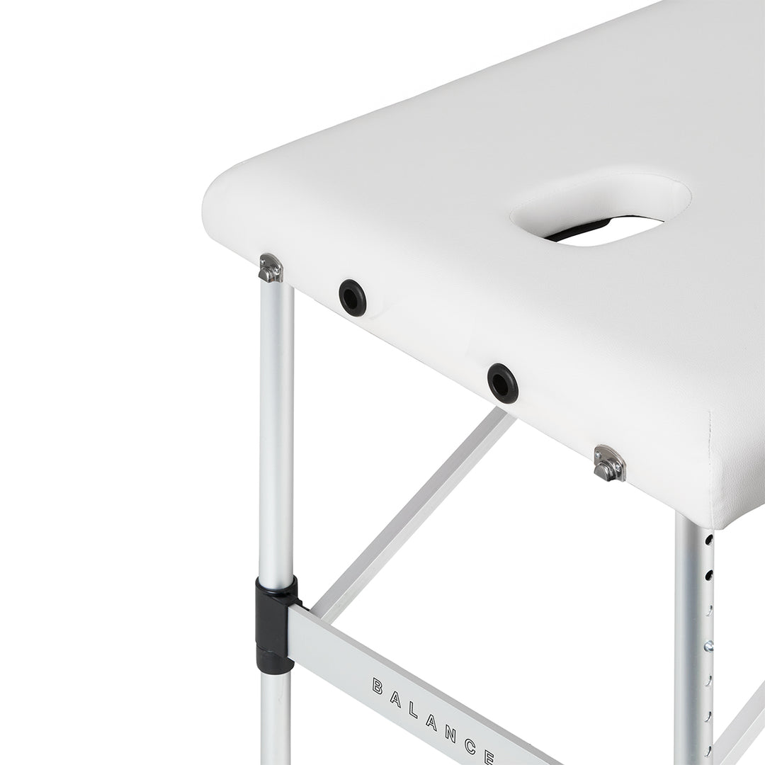 Massagetafel Inklapbaar Aluminium Balance 3 Zones Wit - afbeelding 6