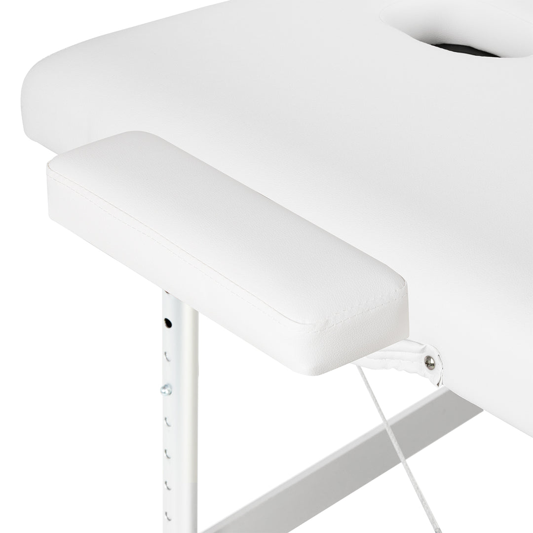 Massagetafel Inklapbaar Aluminium Balance 3 Zones Wit - afbeelding 7