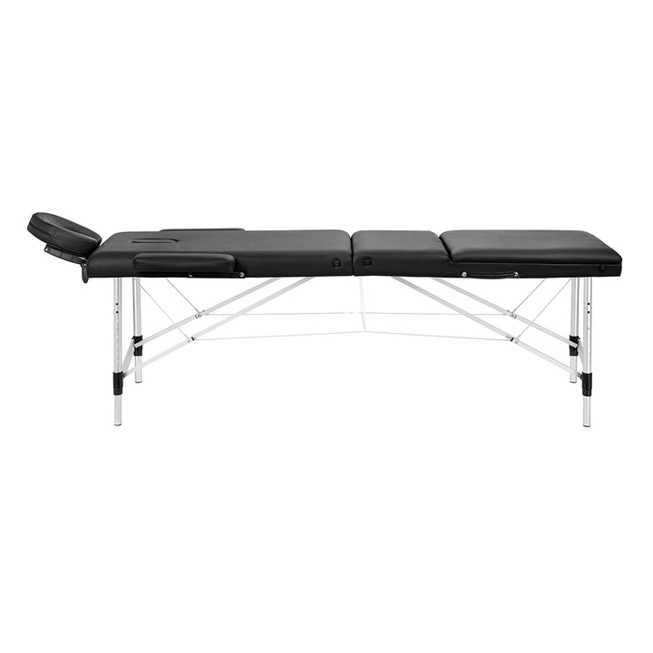 Massagetafel Inklapbaar Aluminium Balance 3 Zones Zwart - afbeelding 2