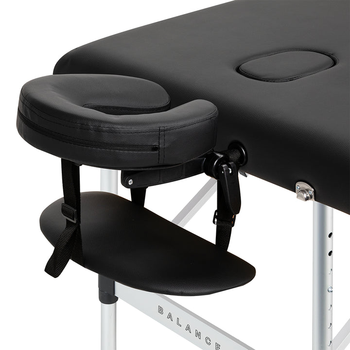 Massagetafel Inklapbaar Aluminium Balance 3 Zones Zwart - afbeelding 4