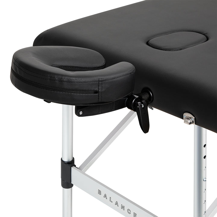 Massagetafel Inklapbaar Aluminium Balance 3 Zones Zwart - afbeelding 5