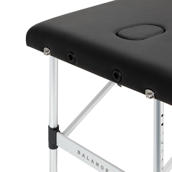 Massagetafel Inklapbaar Aluminium Balance 3 Zones Zwart - afbeelding 6