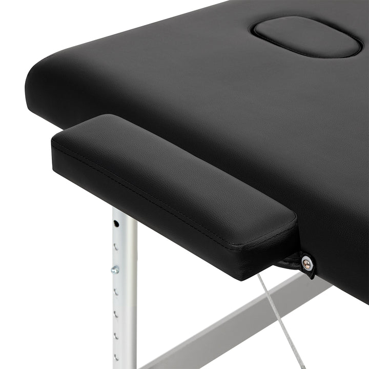 Massagetafel Inklapbaar Aluminium Balance 3 Zones Zwart - afbeelding 7