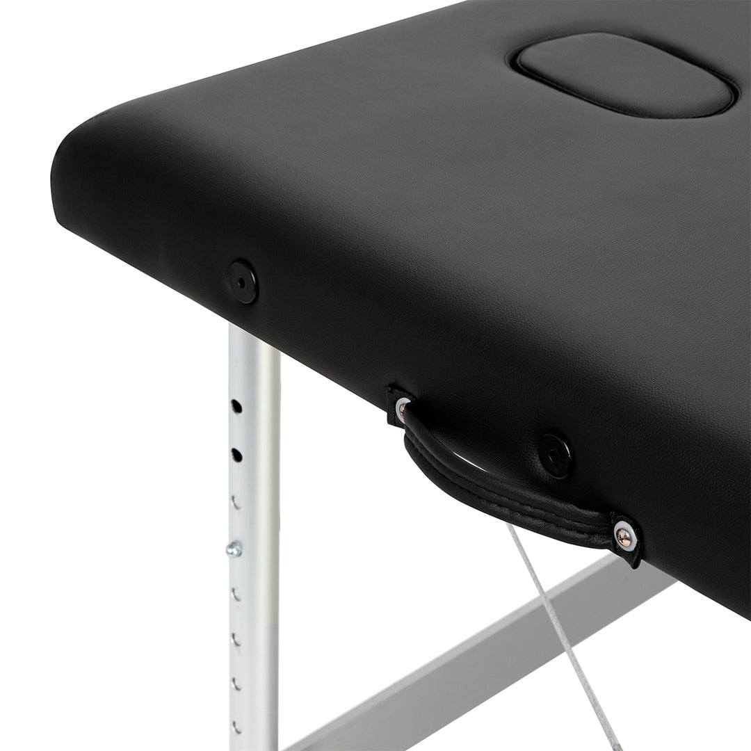 Massagetafel Inklapbaar Aluminium Balance 3 Zones Zwart - afbeelding 8