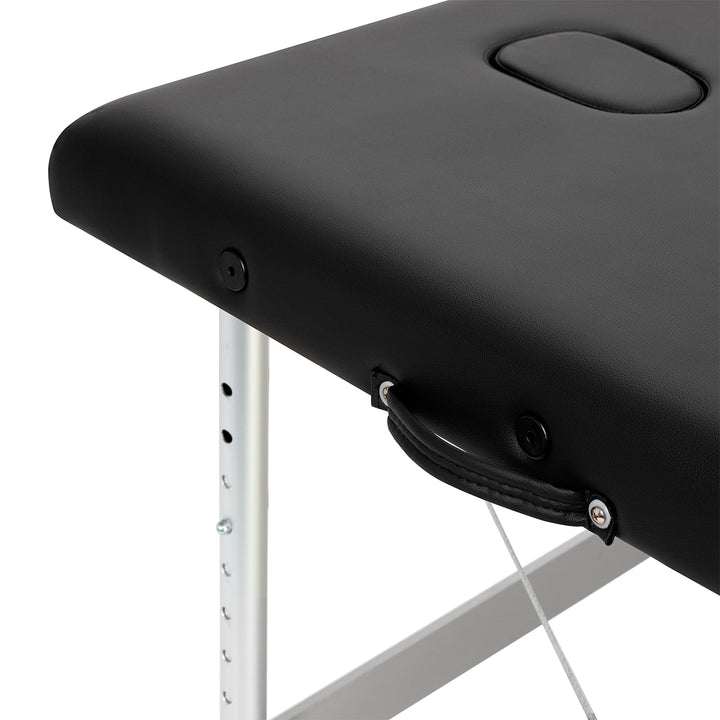 Massagetafel Inklapbaar Aluminium Balance 3 Zones Zwart - afbeelding 8