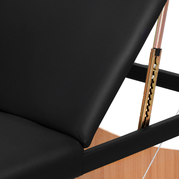 Massagetafel Inklapbaar Beukenhout Balance 3 Zones Zwart - afbeelding 13