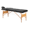 Massagetafel Inklapbaar Hout Balance Lux 3 Zones Zwart