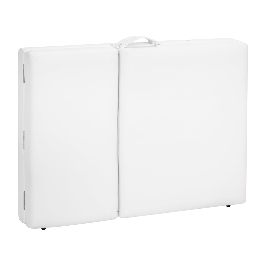 Massagetafel Inklapbaar Beukenhout Balance Lux 3 Zones Wit - afbeelding 15