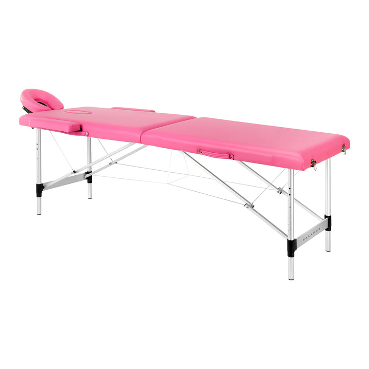 Massagetafel Inklapbaar Aluminium Balance 2 Zones Roze