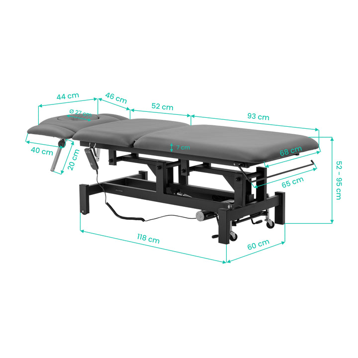 Massagetafel Elektrisch Balance Eso 5 Grijs - afbeelding 15