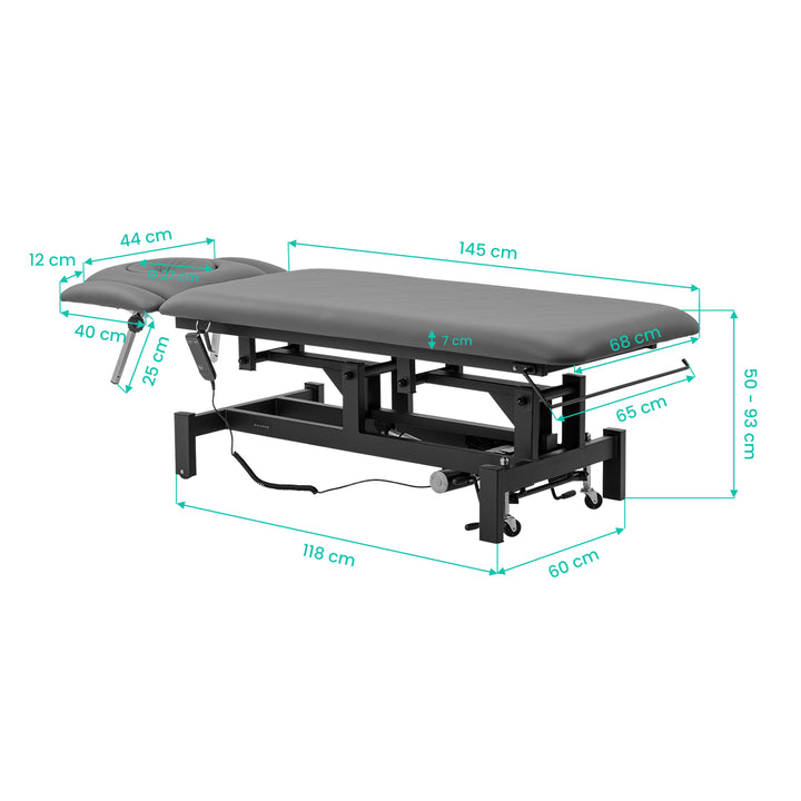 Massagetafel Elektrisch Balance Eso 4 Grijs - afbeelding 18